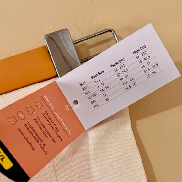 •SOLD•| Shapermint| NEW Light Nude High Waisted Shaper Shorts Shapewear Sz M/L - Picture 3 of 4